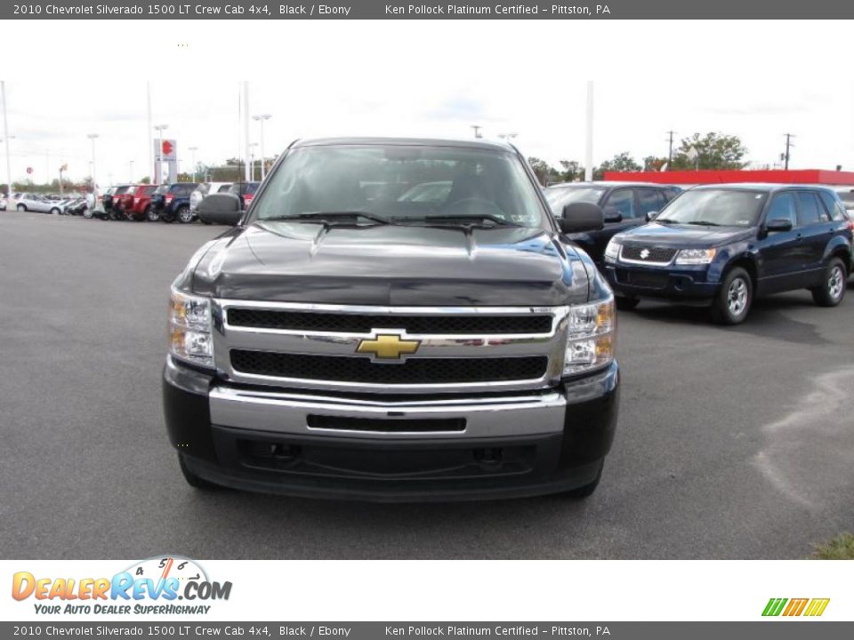 2010 Chevrolet Silverado 1500 LT Crew Cab 4x4 Black / Ebony Photo #3