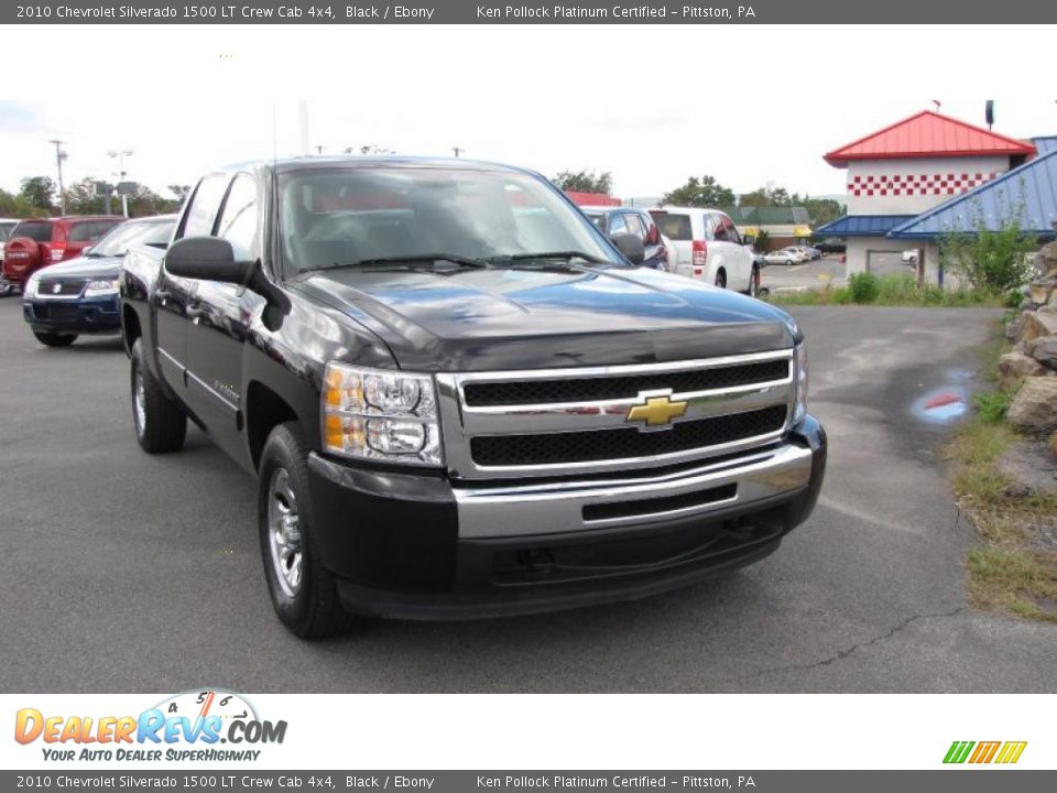 2010 Chevrolet Silverado 1500 LT Crew Cab 4x4 Black / Ebony Photo #4