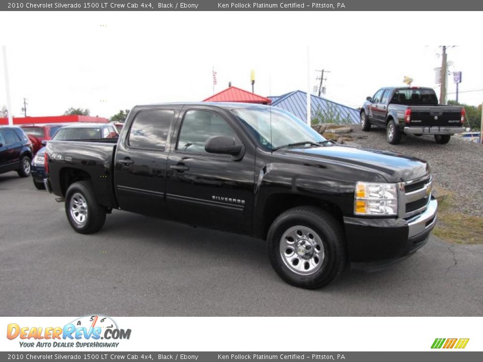 2010 Chevrolet Silverado 1500 LT Crew Cab 4x4 Black / Ebony Photo #5