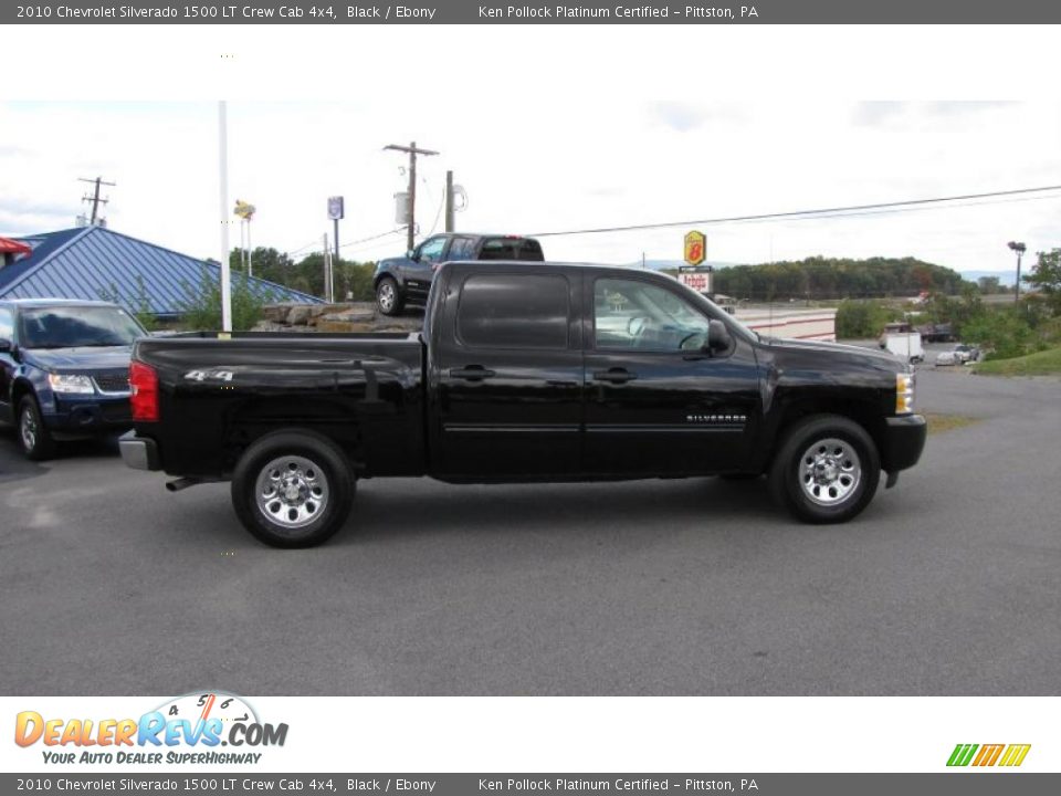 2010 Chevrolet Silverado 1500 LT Crew Cab 4x4 Black / Ebony Photo #6