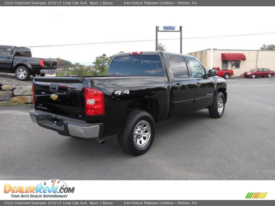 2010 Chevrolet Silverado 1500 LT Crew Cab 4x4 Black / Ebony Photo #7