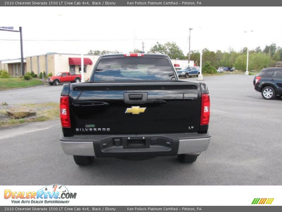 2010 Chevrolet Silverado 1500 LT Crew Cab 4x4 Black / Ebony Photo #8