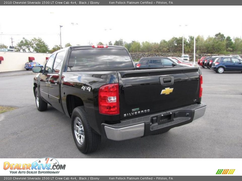 2010 Chevrolet Silverado 1500 LT Crew Cab 4x4 Black / Ebony Photo #9