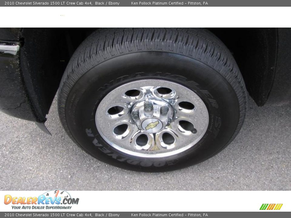 2010 Chevrolet Silverado 1500 LT Crew Cab 4x4 Black / Ebony Photo #15
