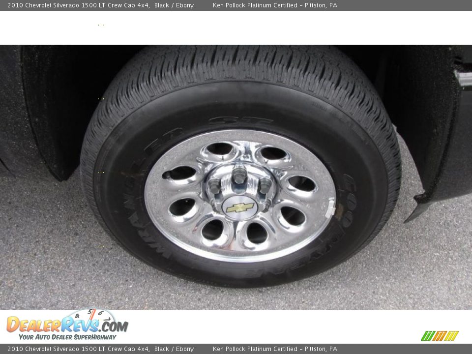 2010 Chevrolet Silverado 1500 LT Crew Cab 4x4 Black / Ebony Photo #16