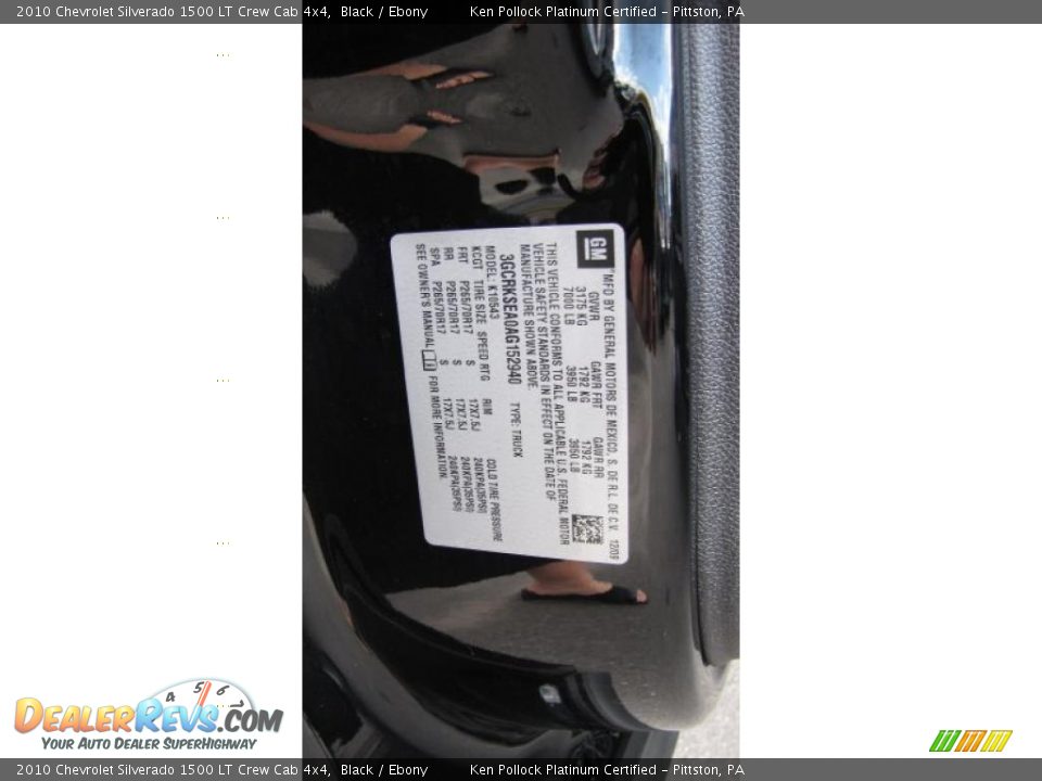 2010 Chevrolet Silverado 1500 LT Crew Cab 4x4 Black / Ebony Photo #33