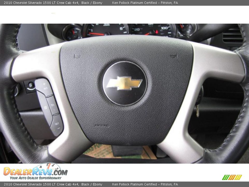 2010 Chevrolet Silverado 1500 LT Crew Cab 4x4 Black / Ebony Photo #35