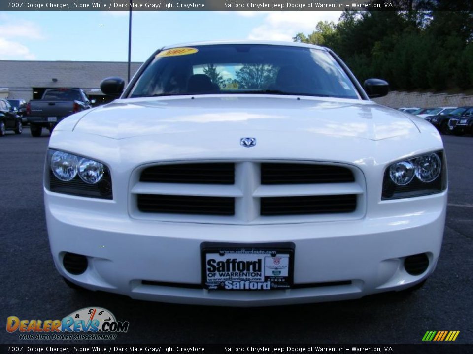 2007 Dodge Charger Stone White / Dark Slate Gray/Light Graystone Photo #2