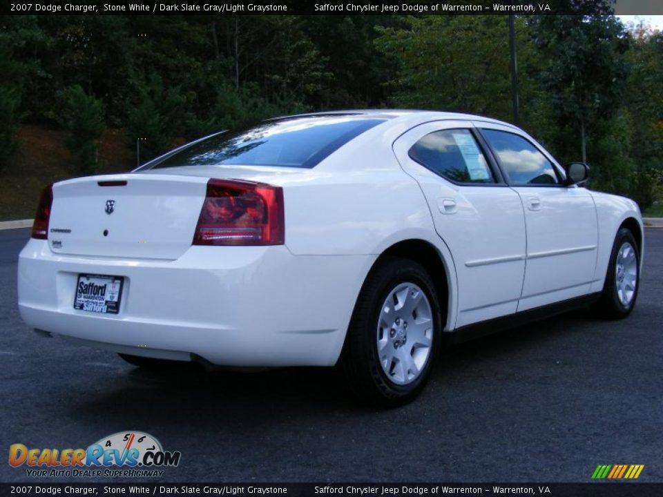 2007 Dodge Charger Stone White / Dark Slate Gray/Light Graystone Photo #5