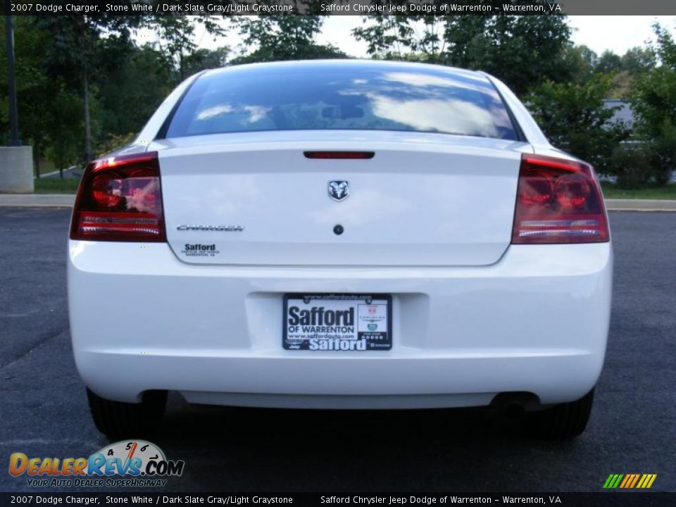 2007 Dodge Charger Stone White / Dark Slate Gray/Light Graystone Photo #6