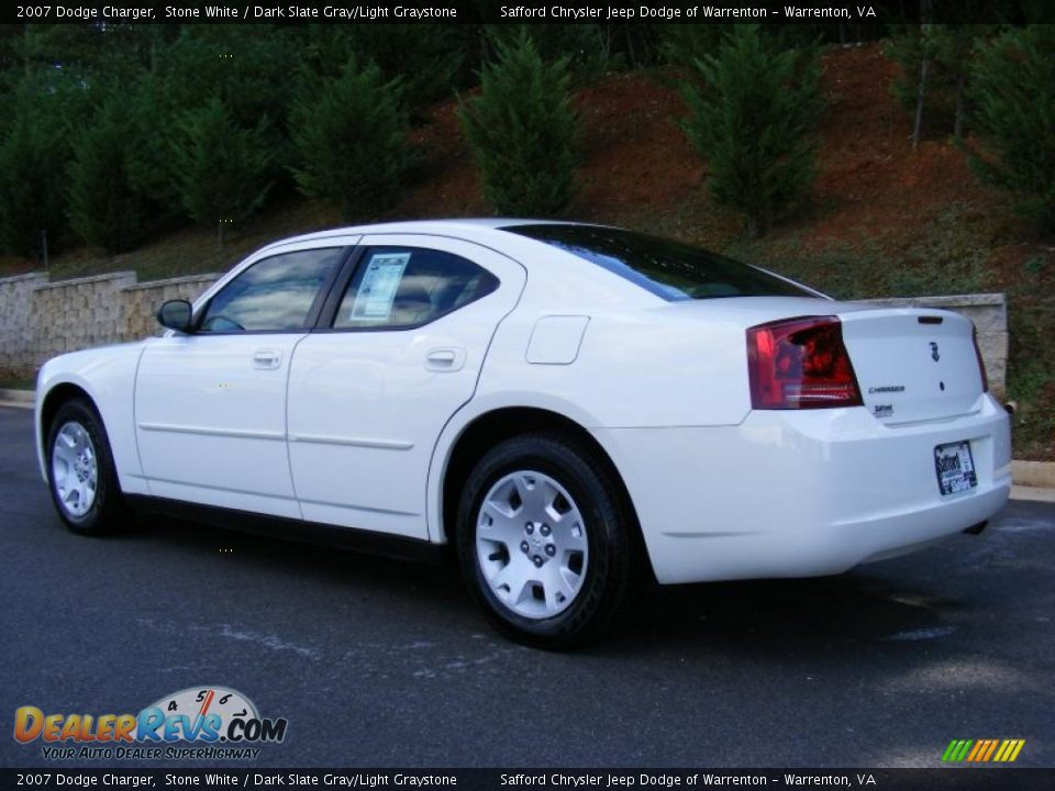 2007 Dodge Charger Stone White / Dark Slate Gray/Light Graystone Photo #7