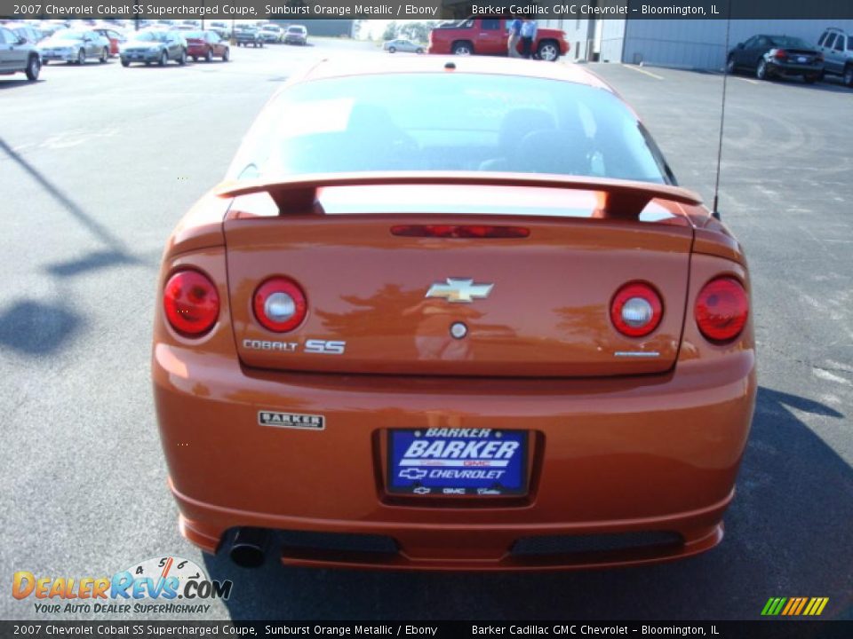 2007 Chevrolet Cobalt SS Supercharged Coupe Sunburst Orange Metallic / Ebony Photo #4