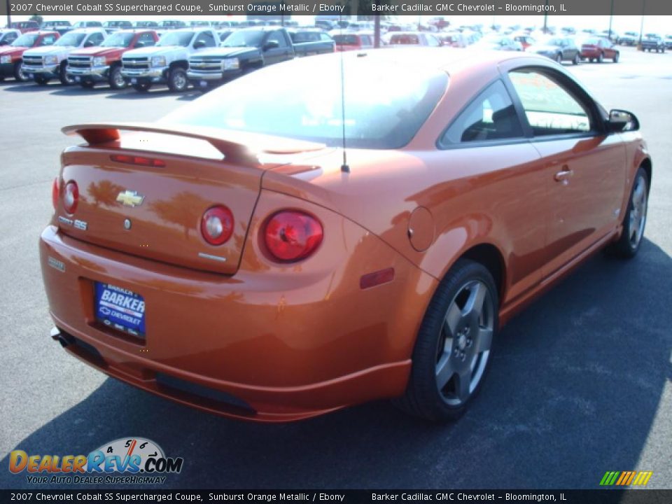 2007 Chevrolet Cobalt SS Supercharged Coupe Sunburst Orange Metallic / Ebony Photo #5