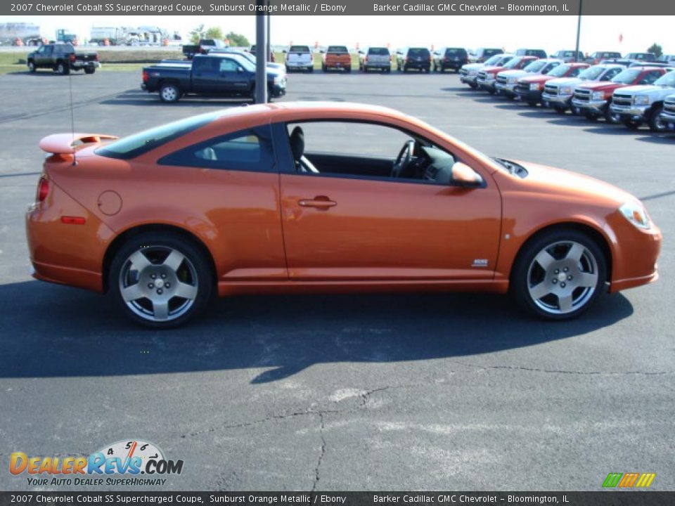 2007 Chevrolet Cobalt SS Supercharged Coupe Sunburst Orange Metallic / Ebony Photo #6