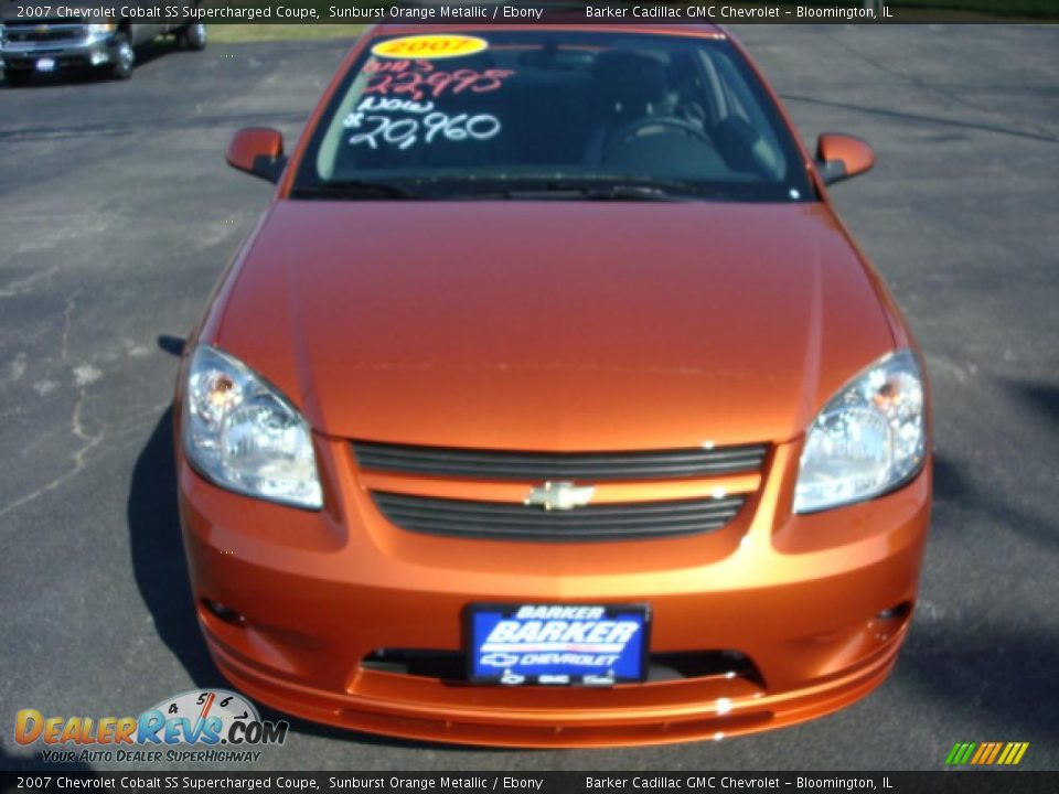 2007 Chevrolet Cobalt SS Supercharged Coupe Sunburst Orange Metallic / Ebony Photo #8