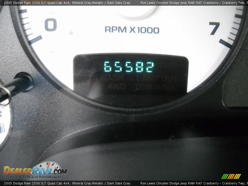2005 Dodge Ram 1500 SLT Quad Cab 4x4 Mineral Gray Metallic / Dark Slate Gray Photo #25