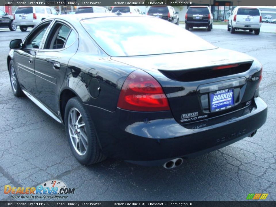 2005 Pontiac Grand Prix GTP Sedan Black / Dark Pewter Photo #3