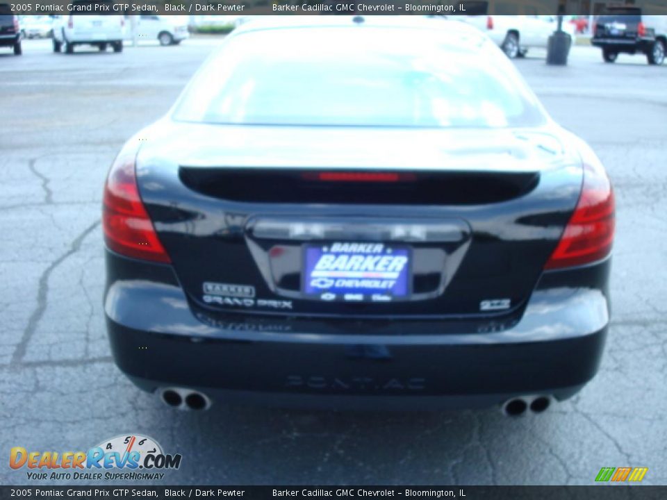 2005 Pontiac Grand Prix GTP Sedan Black / Dark Pewter Photo #4