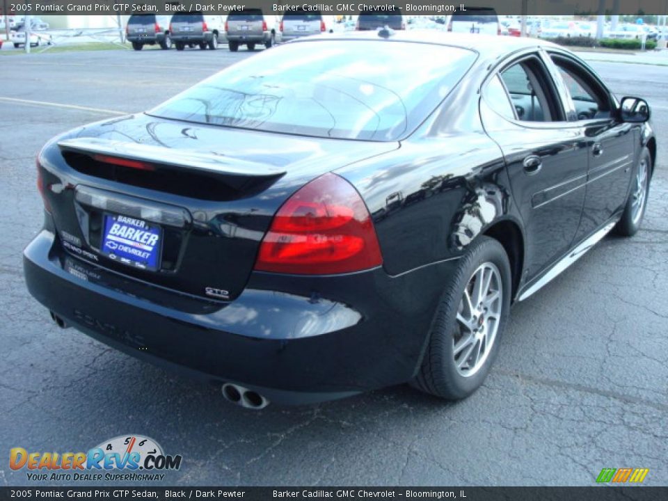 2005 Pontiac Grand Prix GTP Sedan Black / Dark Pewter Photo #5