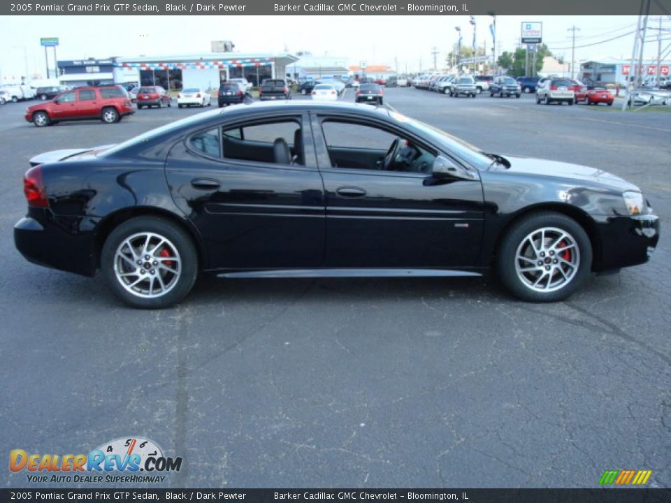 2005 Pontiac Grand Prix GTP Sedan Black / Dark Pewter Photo #6