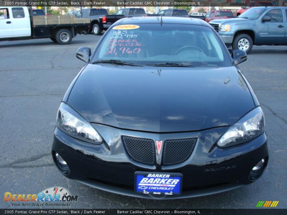 2005 Pontiac Grand Prix GTP Sedan Black / Dark Pewter Photo #8