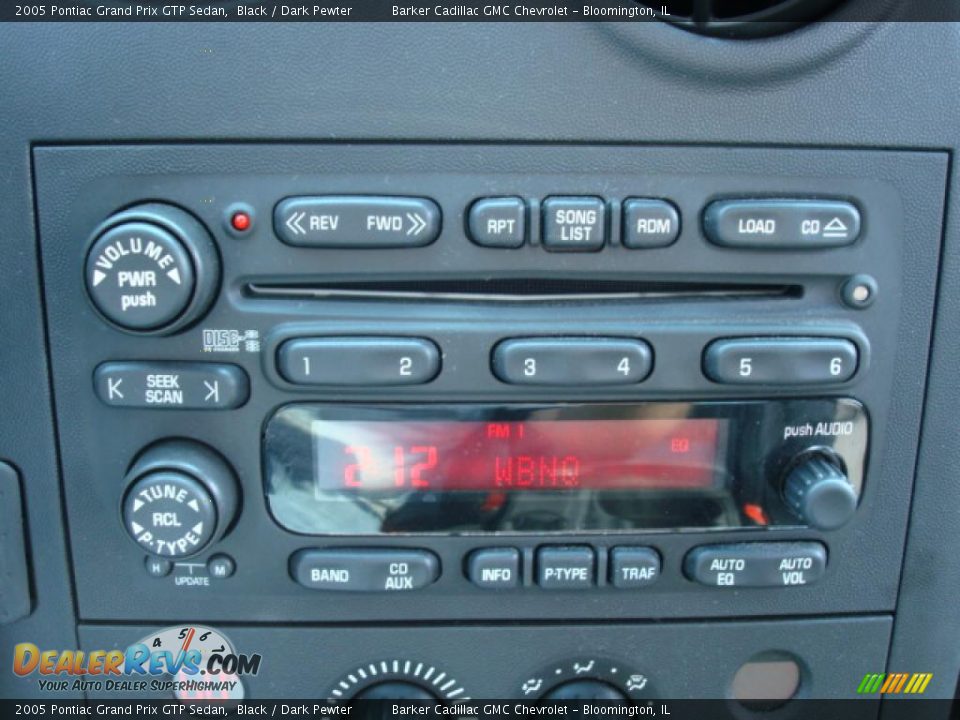 2005 Pontiac Grand Prix GTP Sedan Black / Dark Pewter Photo #19