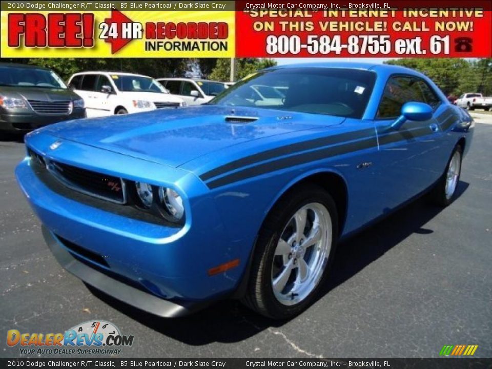 2010 Dodge Challenger R/T Classic B5 Blue Pearlcoat / Dark Slate Gray Photo #1