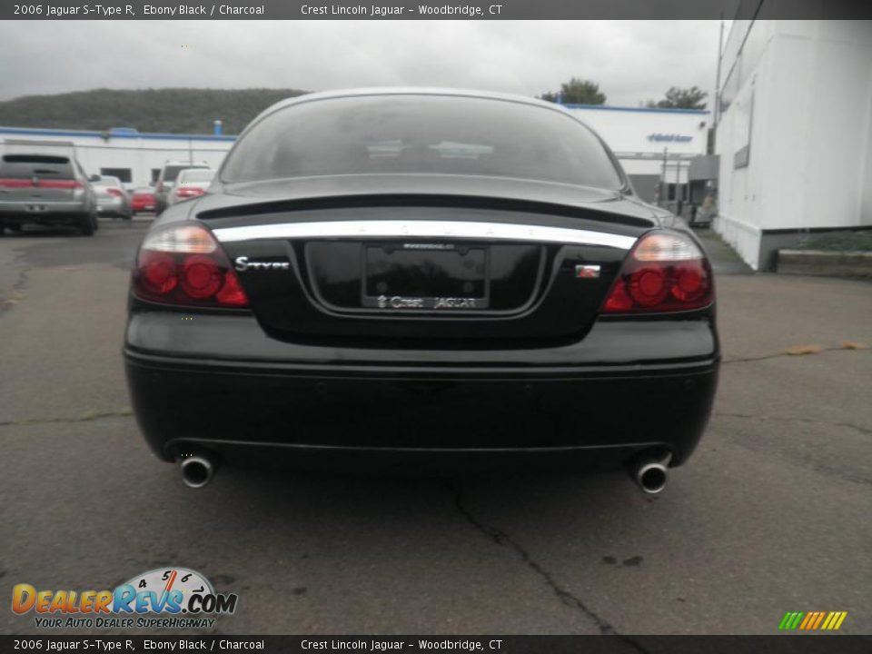 2006 Jaguar S-Type R Ebony Black / Charcoal Photo #5