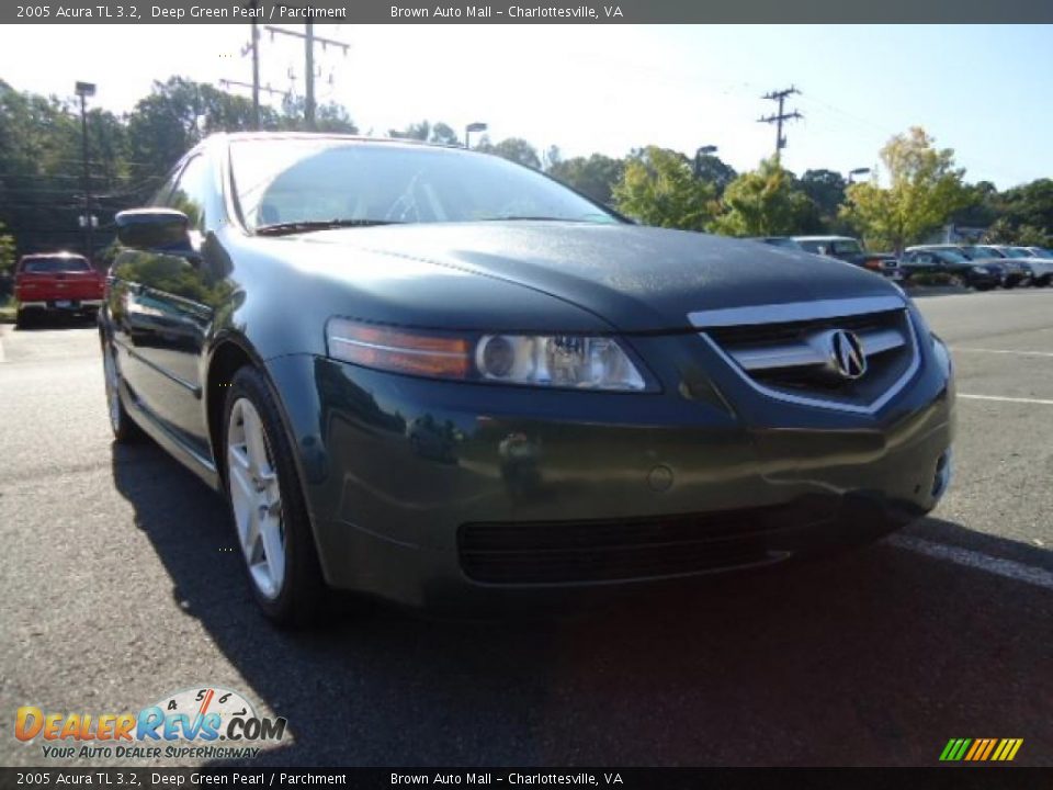 2005 Acura TL 3.2 Deep Green Pearl / Parchment Photo #1