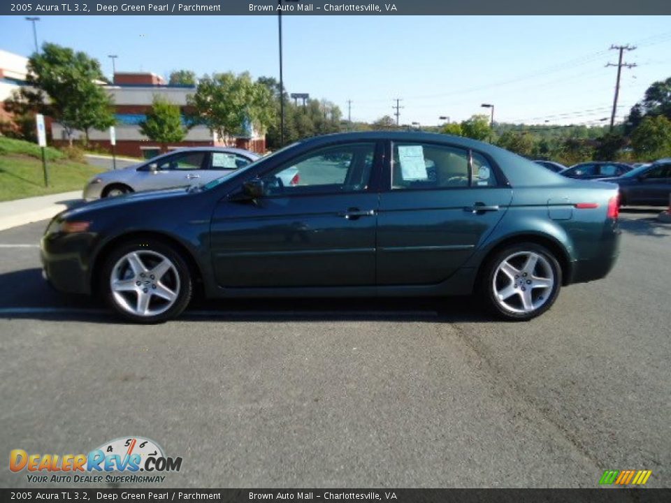 2005 Acura TL 3.2 Deep Green Pearl / Parchment Photo #2