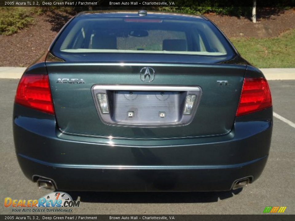 2005 Acura TL 3.2 Deep Green Pearl / Parchment Photo #4