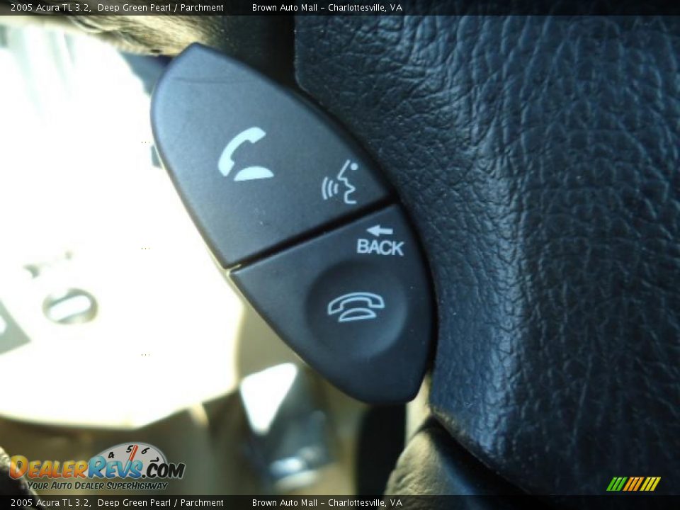 2005 Acura TL 3.2 Deep Green Pearl / Parchment Photo #17