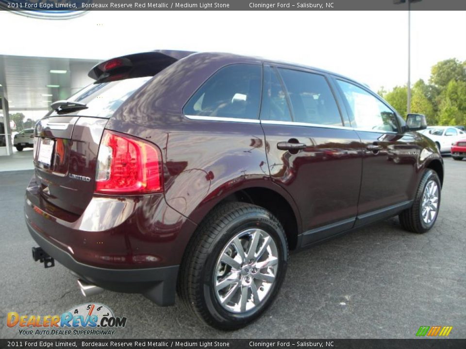 2011 Ford Edge Limited Bordeaux Reserve Red Metallic / Medium Light Stone Photo #3