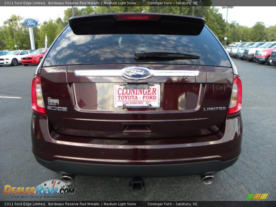 2011 Ford Edge Limited Bordeaux Reserve Red Metallic / Medium Light Stone Photo #4