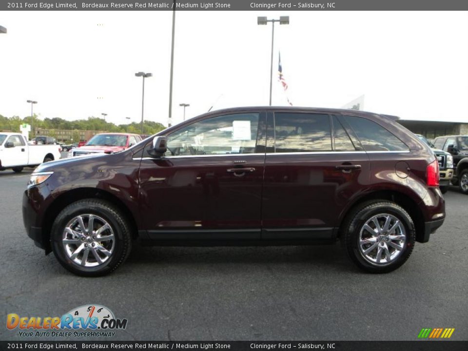 2011 Ford Edge Limited Bordeaux Reserve Red Metallic / Medium Light Stone Photo #5