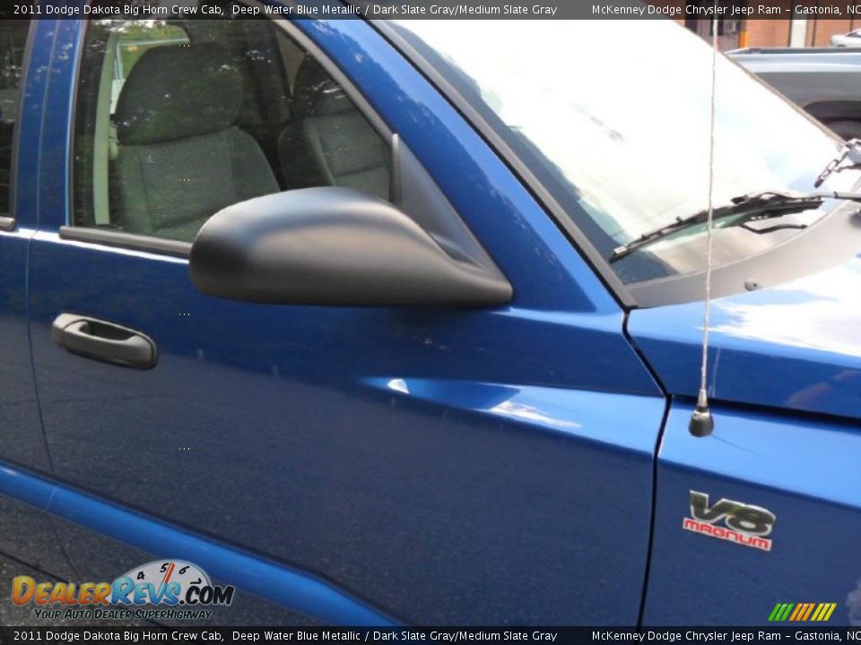 2011 Dodge Dakota Big Horn Crew Cab Deep Water Blue Metallic / Dark Slate Gray/Medium Slate Gray Photo #21