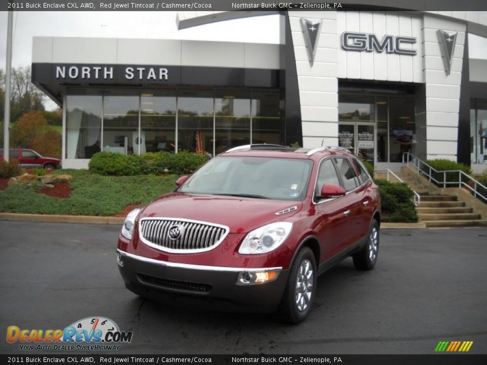 2011 Buick Enclave CXL AWD Red Jewel Tintcoat / Cashmere/Cocoa Photo #1