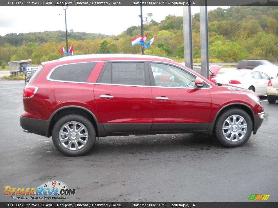 2011 Buick Enclave CXL AWD Red Jewel Tintcoat / Cashmere/Cocoa Photo #3