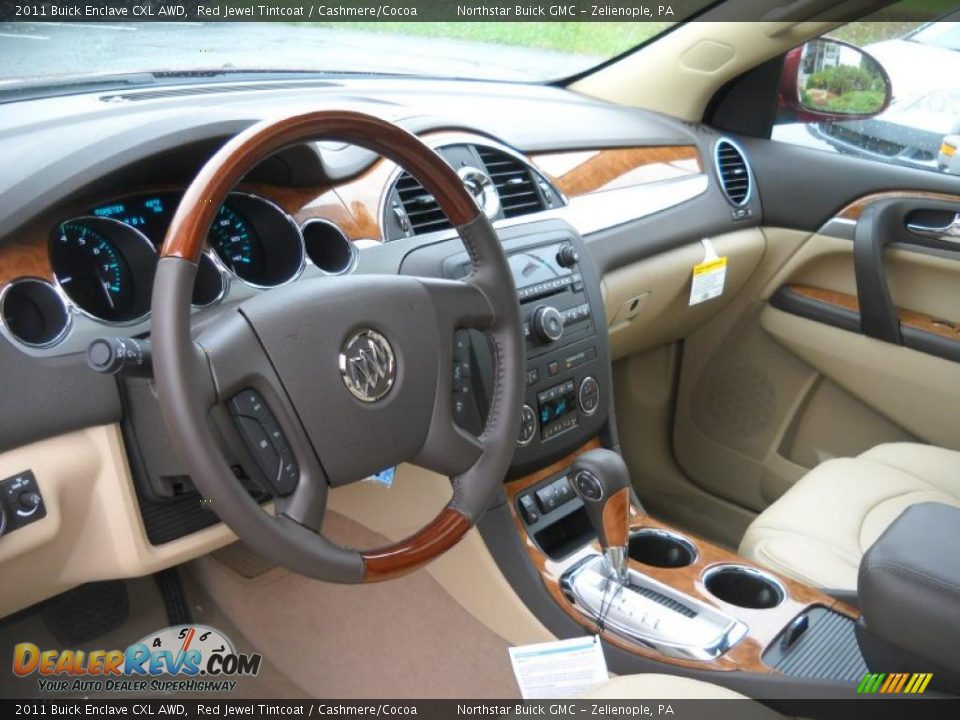 Cashmere/Cocoa Interior - 2011 Buick Enclave CXL AWD Photo #7