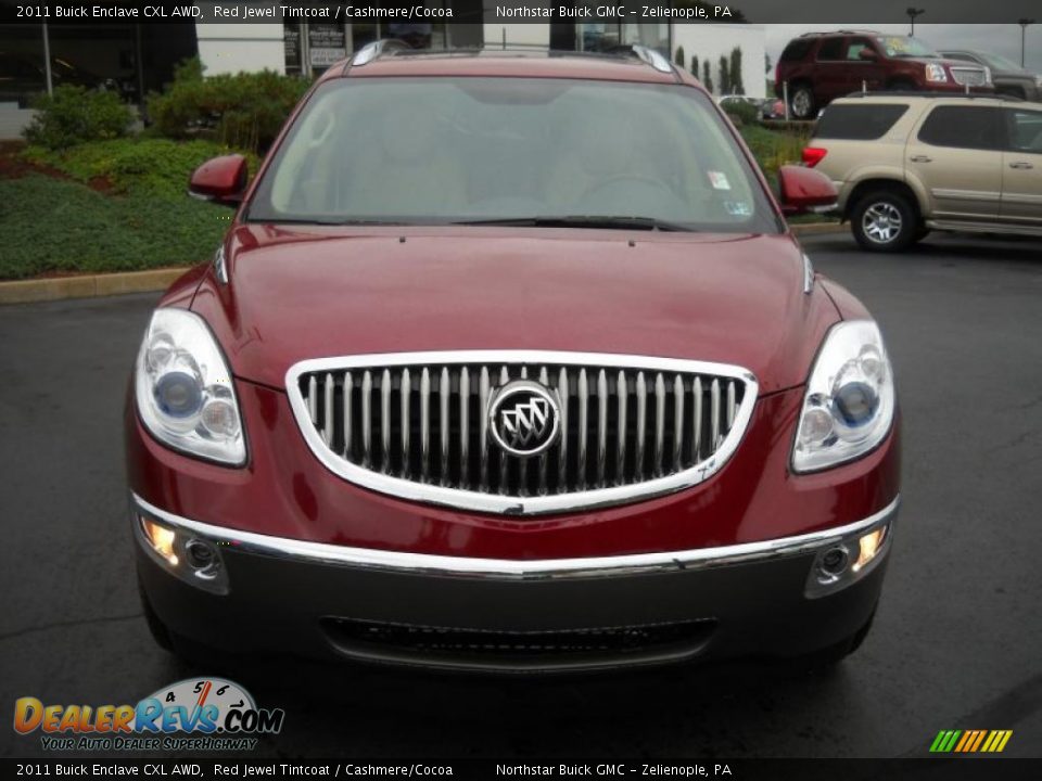 2011 Buick Enclave CXL AWD Red Jewel Tintcoat / Cashmere/Cocoa Photo #11