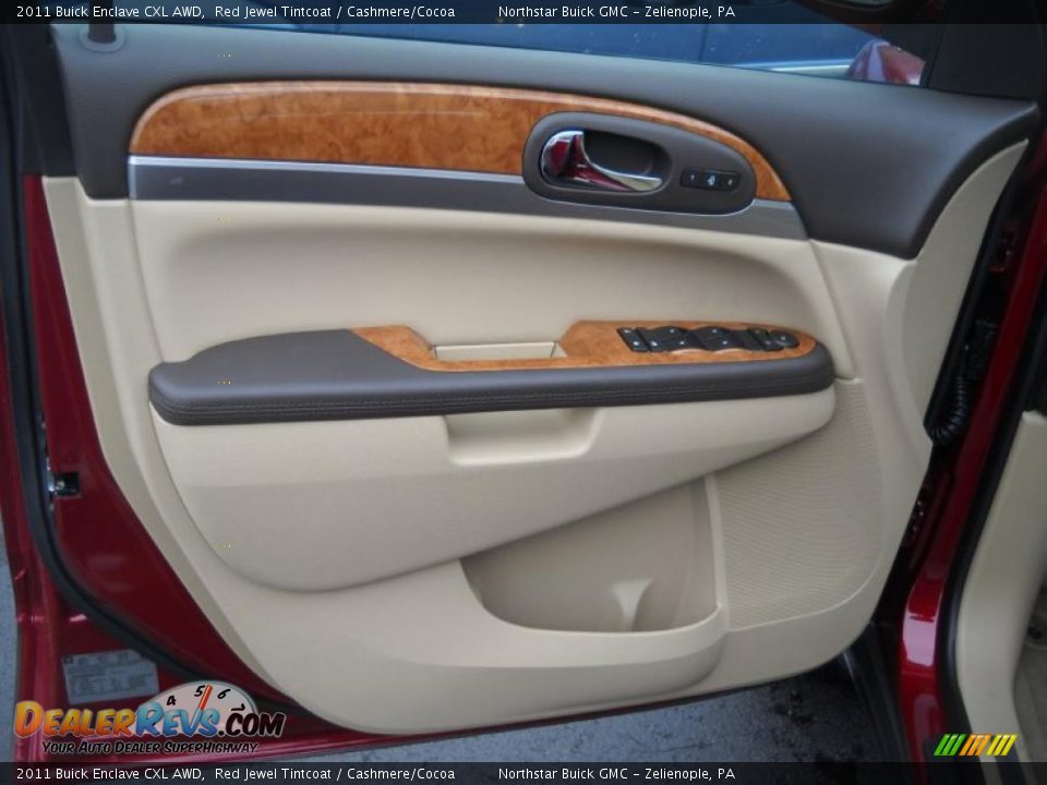 2011 Buick Enclave CXL AWD Red Jewel Tintcoat / Cashmere/Cocoa Photo #13