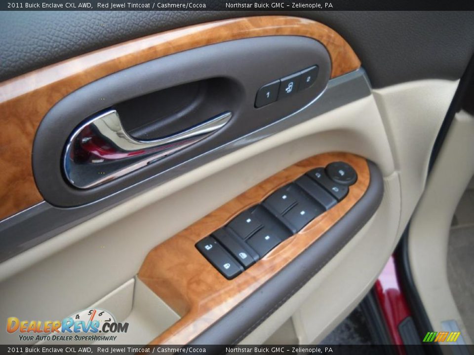 2011 Buick Enclave CXL AWD Red Jewel Tintcoat / Cashmere/Cocoa Photo #16