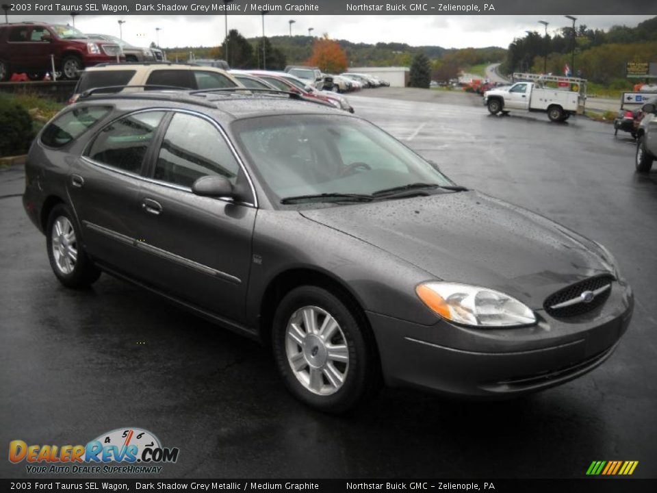 2003 Ford Taurus SEL Wagon Dark Shadow Grey Metallic / Medium Graphite Photo #2