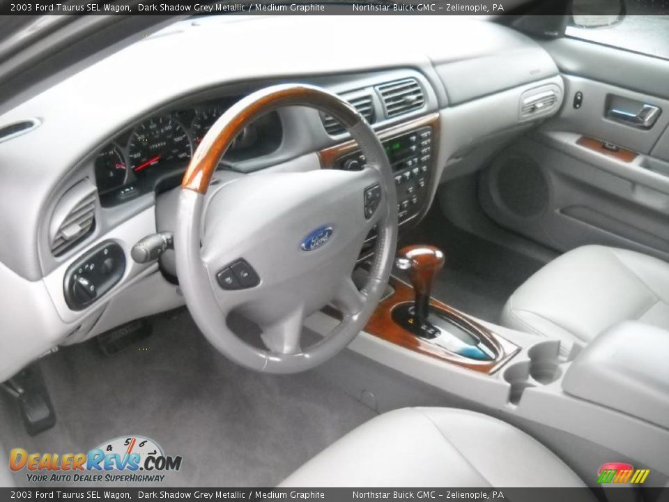 Medium Graphite Interior - 2003 Ford Taurus SEL Wagon Photo #7