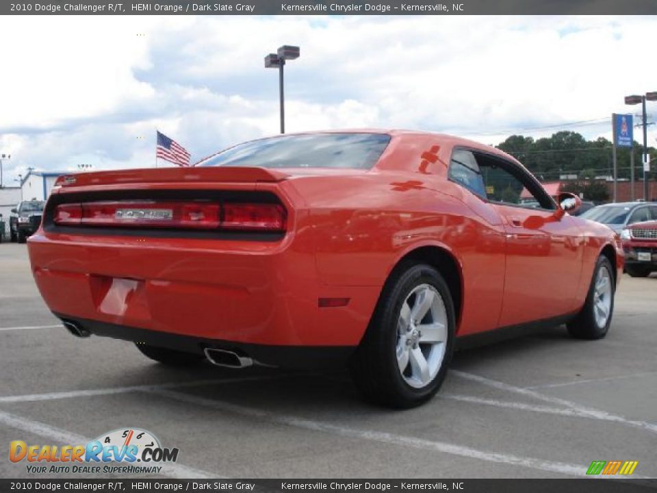 2010 Dodge Challenger R/T HEMI Orange / Dark Slate Gray Photo #3