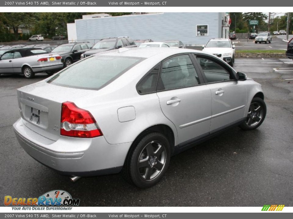 2007 Volvo S40 T5 AWD Silver Metallic / Off-Black Photo #4