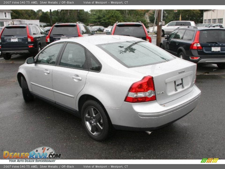 2007 Volvo S40 T5 AWD Silver Metallic / Off-Black Photo #9