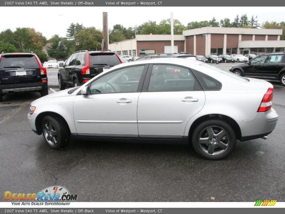 2007 Volvo S40 T5 AWD Silver Metallic / Off-Black Photo #10