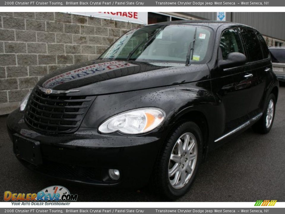 2008 Chrysler PT Cruiser Touring Brilliant Black Crystal Pearl / Pastel Slate Gray Photo #1