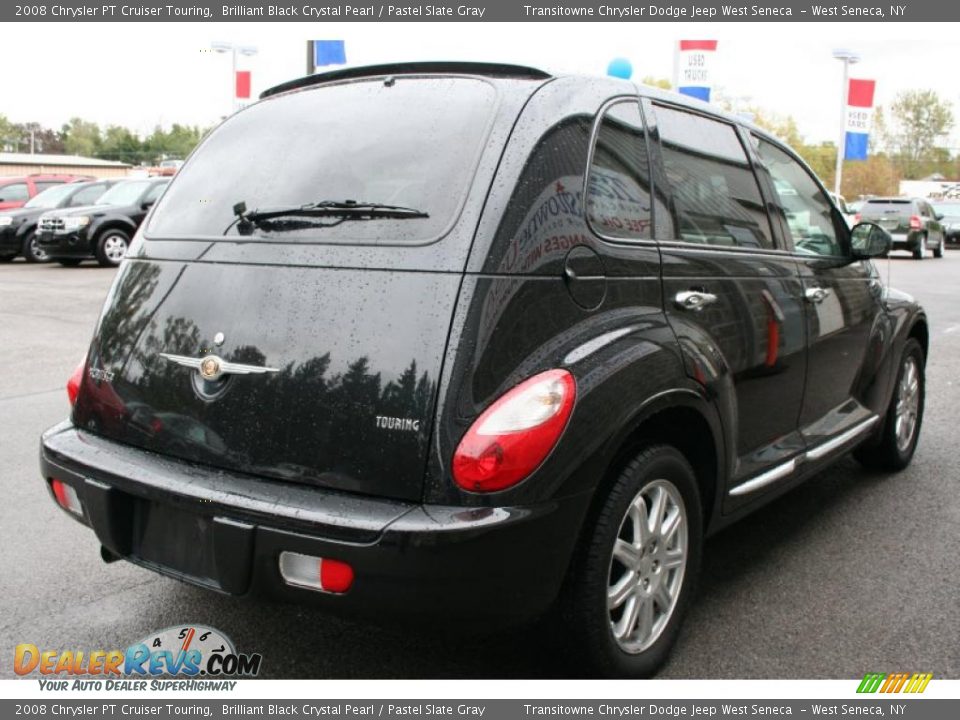 2008 Chrysler PT Cruiser Touring Brilliant Black Crystal Pearl / Pastel Slate Gray Photo #2